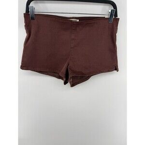Free People We The Free Sahara Micro Denim Shorts Brown NWT Size 30